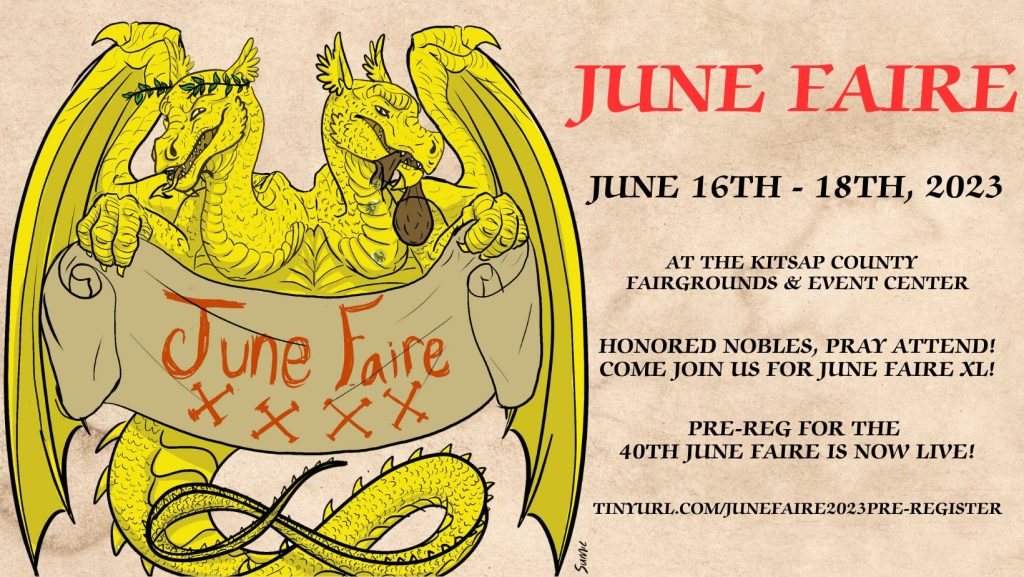 JuneFaire 2023 artwork and pre-registration link