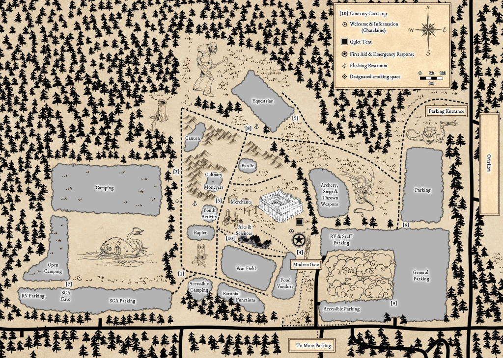 June Faire Schedule & Site Map The Barony of Dragon's Laire